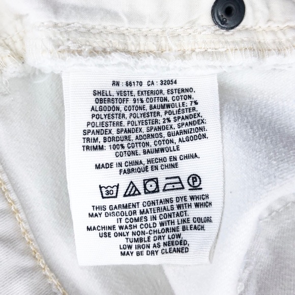 - Anthropologie Pilcro and the Letterpress Superscript High Rise White Cro… - Picture 10 of 14